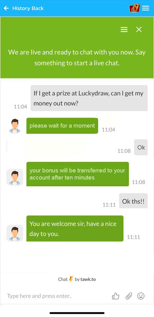 chat with customer service
