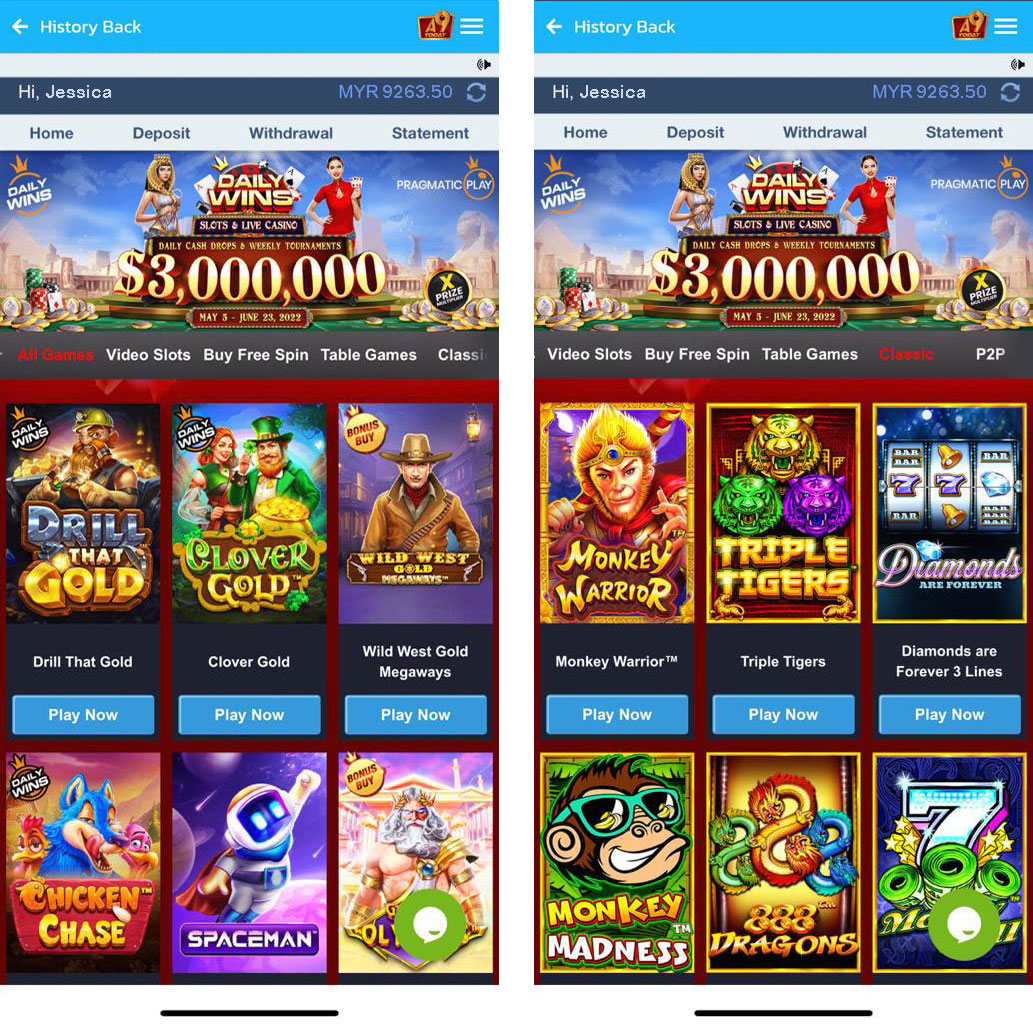 Electronic machine games