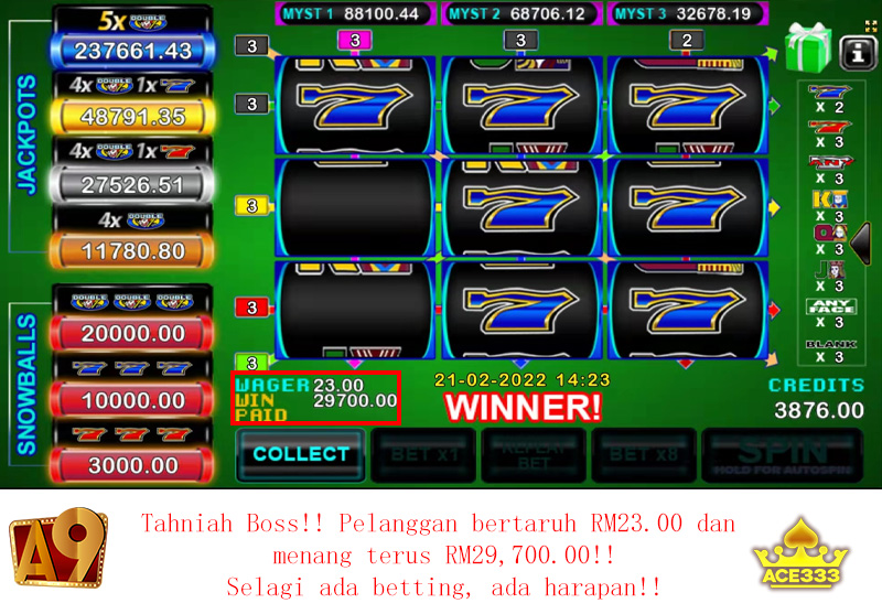 A9play Casino winner | Menang besar | Win RM29700 with RM23