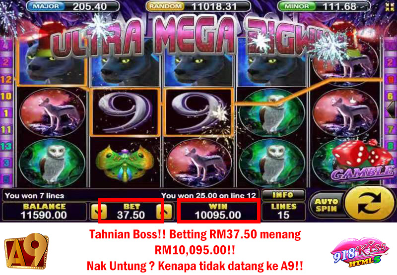 A9play Casino winner | Menang besar | Win RM10095 with RM37.50
