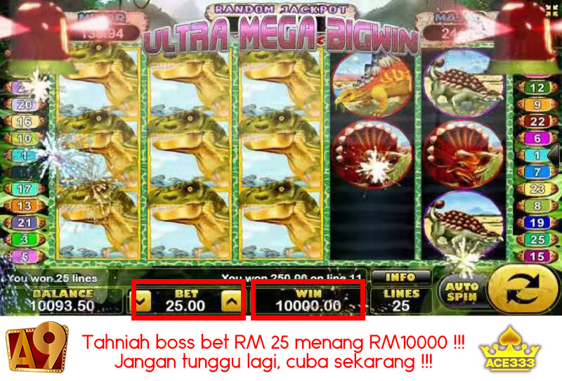 A9play Casino winner | Menang besar | Win RM10000 with RM25