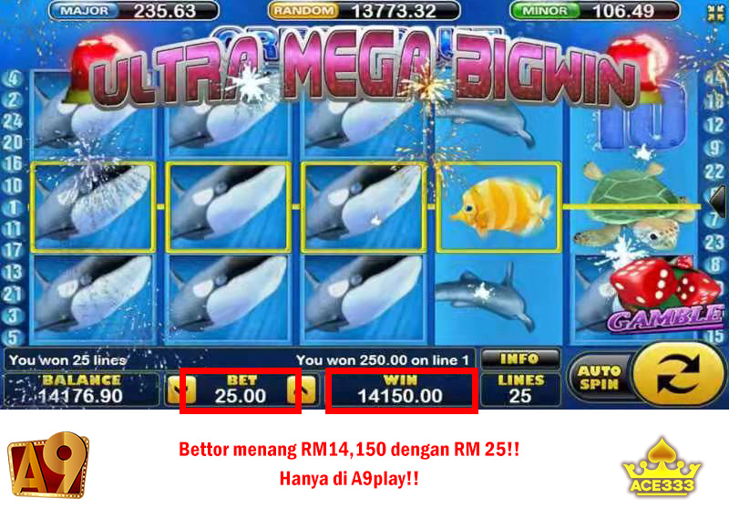 A9play Casino winner | Menang besar | Win RM14150 with RM25
