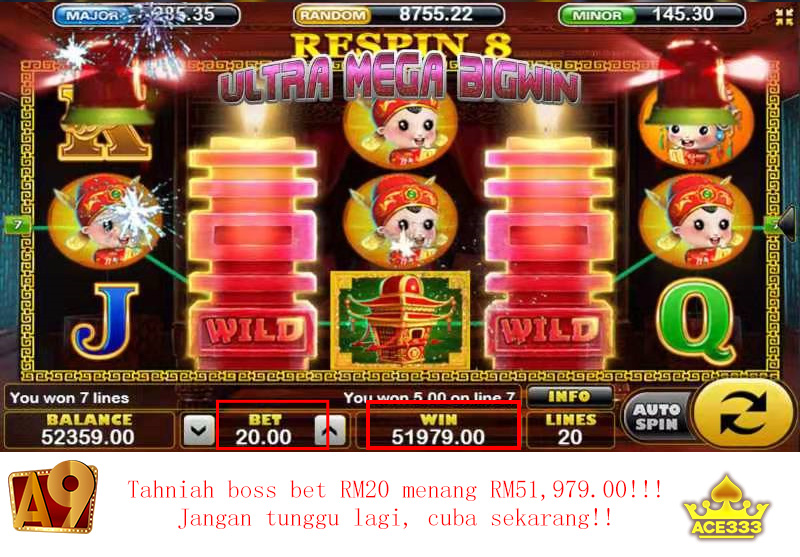 A9play Casino winner | Menang besar | Win RM51979 with RM20