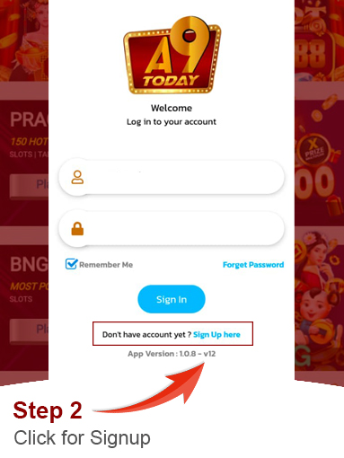 STEP 2 - Click for Signup